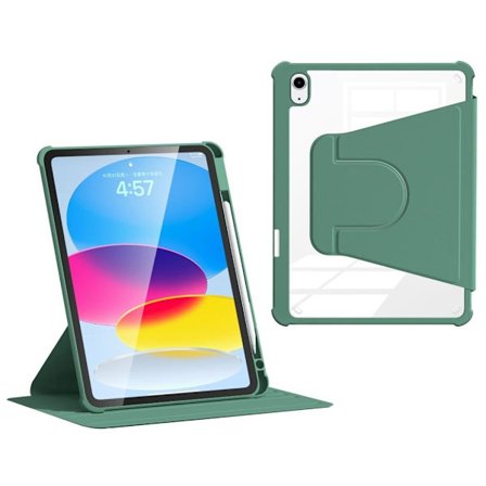 iPad 10.9" 2022 / iPad 11" 2025 Cover med roterbart stativ - Green