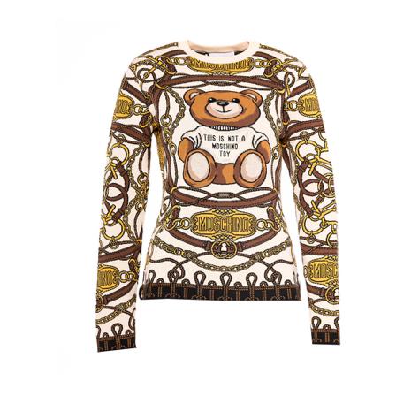 Moschino Trui , Wit , Dames , Maat: S