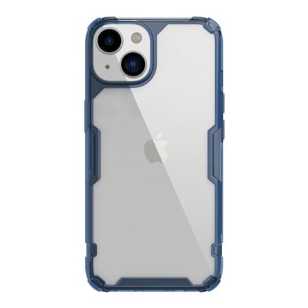 Nillkin Nature Pro iPhone 14 Plus-etui, pansret cover, blåt cover