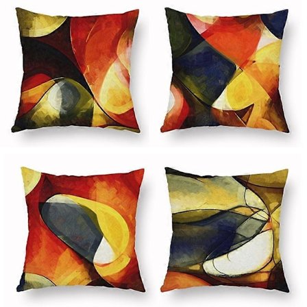 Fargerikt Abstrakt Putetrekk Lett Luksus Sofapute Trekk Putetrekk Design Egnet for Sofa Stue