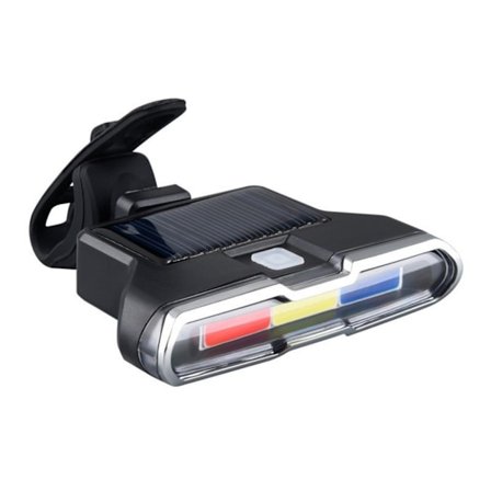 Vattentäta Cyklar Baklykta Uppladdningsbar Solar Cykel Bakljus Mountainbike Cykling Säkerhetsvarningslampa Tålig