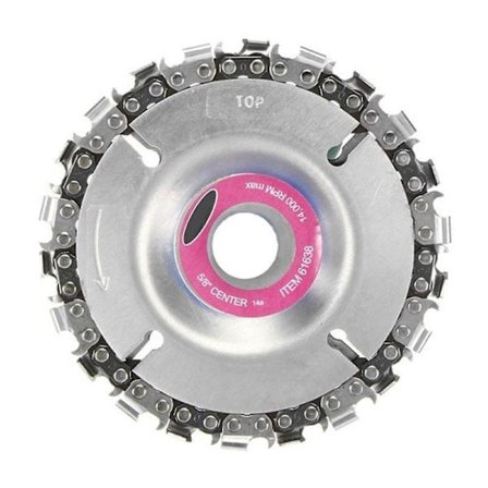 4 tommer slibemaskine kæde skive træskæring skive passer til 100/115mm 22 tand vinkelsliber