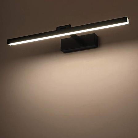 Peiliseinävalaisin Kylpyhuone Neutraali Valkoinen Led 12w 4000k Moderni Sisätilojen Kylpyhuoneen Valo Musta Lamppu Kylpyhuoneen Valo 1000lm 50