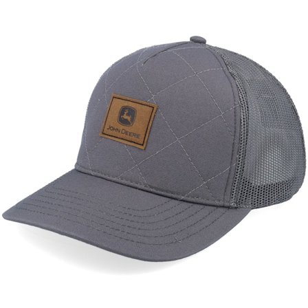 John Deere - Gris trucker Casquette - Quilted Foam-backed Charcoal A-Frame Trucker @ Hatstore