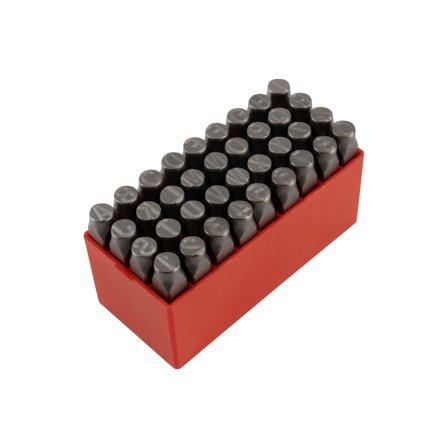 PELA 549863 Bokstavs- och sifferstans 10 mm, 36-pack, Verkstad & fordon