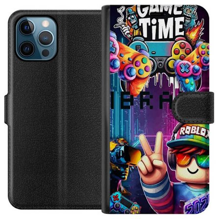 Kompatibelt Plånboksfodral till Apple iPhone 12 Pro Max Neon Gamer Art