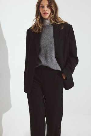 NA-KD Oversiize-Blazer aus Twill - Oversized Blazers - Schwarz - EU 36