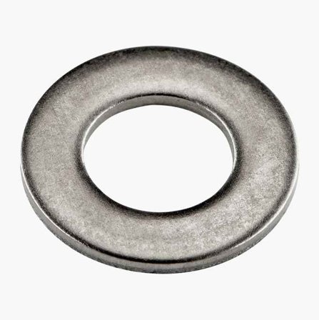 Biltema - Rund skive M5 x 10 mm A4 25 stk.