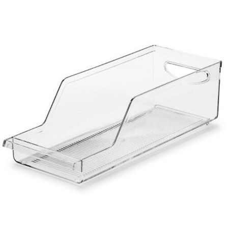 Plastförvaringsorganisatör för kylskåp och frys, klar