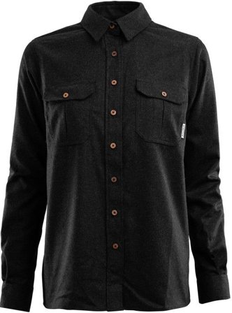 Aclima W's LeisureWool ReBorn Wool Shirt Dark Grey Melange
