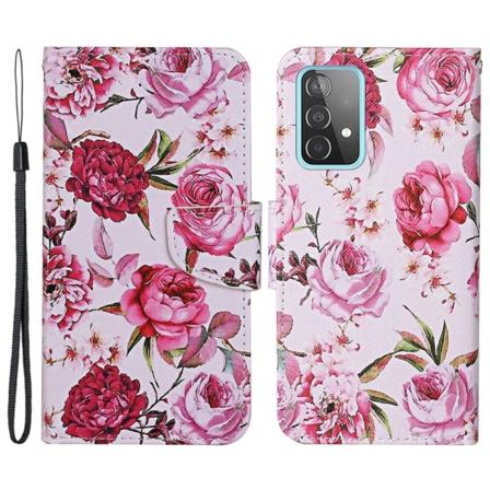 Wonderland Samsung Galaxy A53 5G Flip Etui - Pæon Blomster Pink