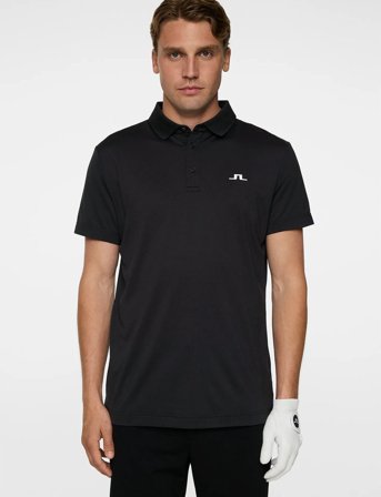 J. Lindeberg Bridge Polo - Black - XL/XXL