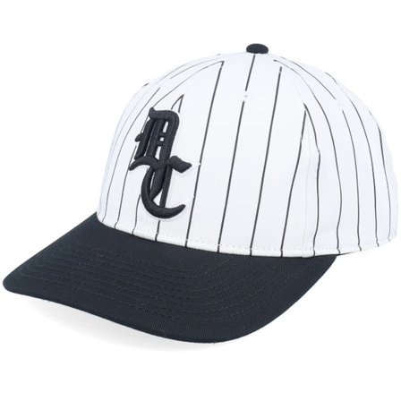 DC - Vit adjustable Keps - Dugout White Pinstripe Adjustable @ Hatstore