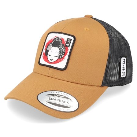 Yapan - Brun trucker Caps - Geisha Retro 2 Tone Caramel/Black Trucker @ Hatstore