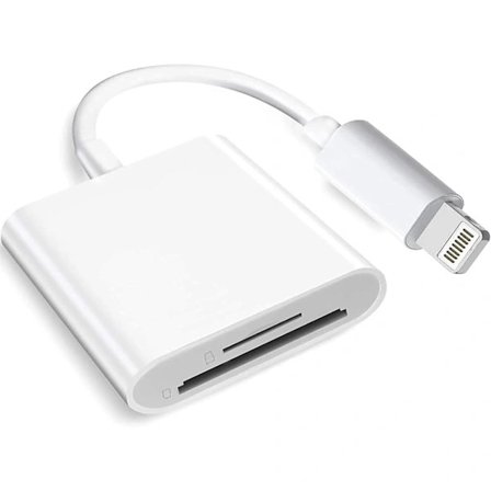 2025 Senaste Modell (Apple MFi-Certifierad) Lightning till SD-Kort Kameraläsare för iPhone iPad, Dubbel Kortplats Minneskortläsare Sup