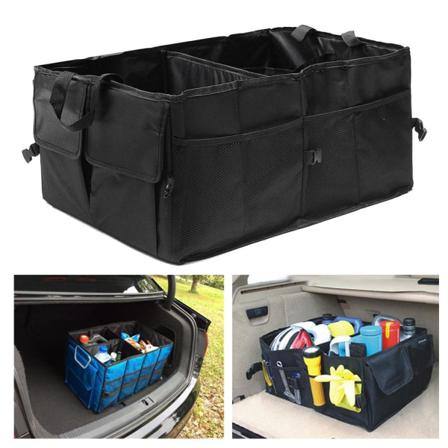 Stor kapacitet hopfällbar bagagerumsorganisator med flera organizer 1pc
