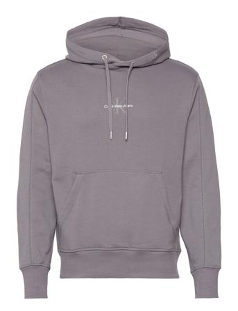 Monogram Logo Hoodie Hoodie Grå Calvin Klein Jeans
