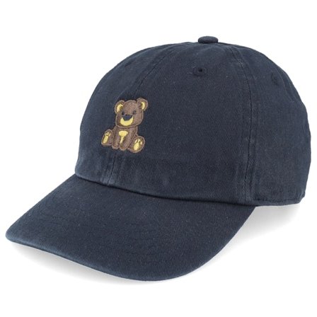 Kiddo Cap - Noir unconstructed Casquette - Kids Little Teddy Bear 320 Black Toddler Dad Cap @ Hatstore