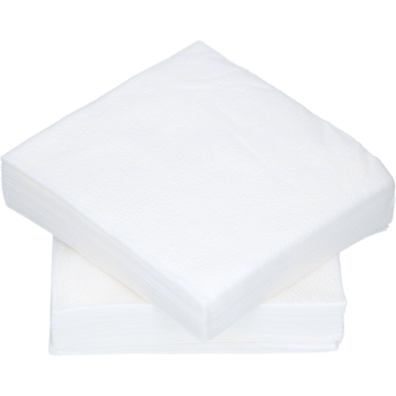 Servett 1-lag Vit 33x33cm