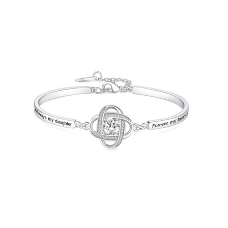 Julklapp, graverad med "Alltid min mor/dotter/syster, alltid min vän," en dekorativ gåva för kvinnor