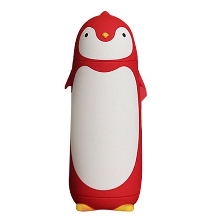 Penguin Design Isolerad Vattenflaska 300ml Bärbar Utomhusmugg Röd