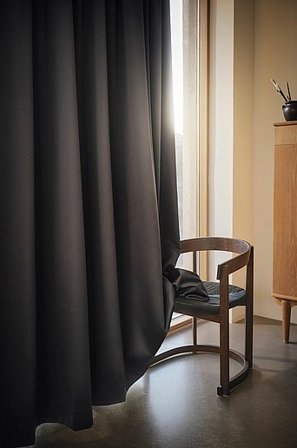 Jotex - Maßgeschneidert Raumverdunkelnder Vorhang Dunkelgrau - ESTELLE - Kaufe Gardinen nach Maß bei Jotex