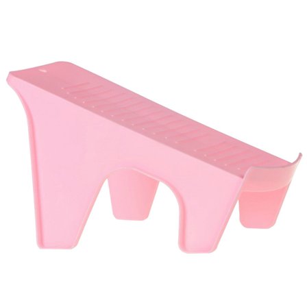 Dobbeltlags Skostabler Pladsbesparende Holdbar PP Opbevaringsløsning til Hjemmekontor Hotel Pink