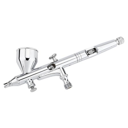 Dual Action Airbrush Kit 0.2mm/0.3mm/0.5mm Nål Kunst Spraypistol til Kage/Negle/Model