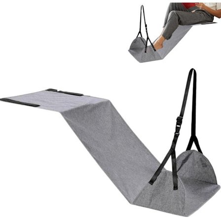 ING Rejse Fodstøtte - 110*45cm - Rejse Fodstøtte - Fly Fodstøtte - Fodhængekøje - Fodstøtte Til Rejser - Fly Fodstøtte - Rejse Fodpude -