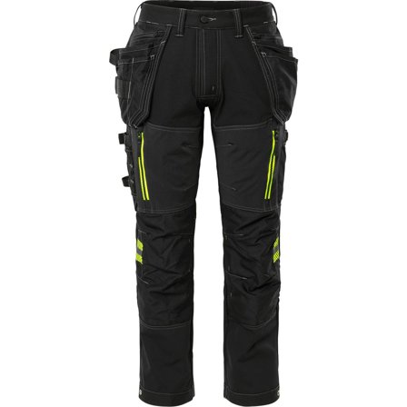 FRISTADS Hantverkarbyxa stretch 2569 STP dam svart 38 - Lyreco - Arbetskläder - Arbetsbyxor och shorts - Hantverksbyxor