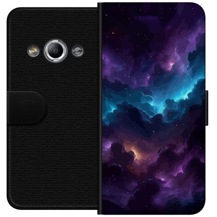 Kompatibel Tegnebogsetui til Samsung Galaxy Xcover 3 Lila rymdnebulosa