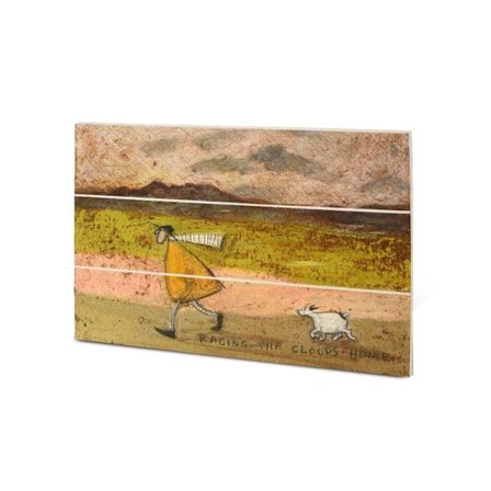 Sam Toft Racing The Clouds Home Trä Mini Plakett 29,5 cm x 20 cm