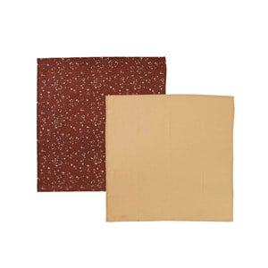 OYOY 2-Pack Yellow Iro Muslin Cloths One Size - Textile - One size - Yellow