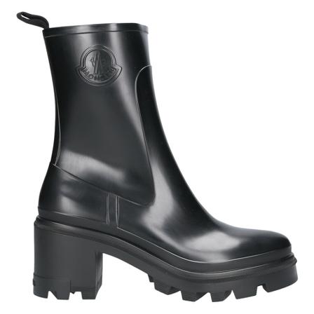 Moncler, Loftgrip Rain Boots Zwart, Dames, Maat:41 EU,rubber