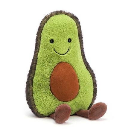Jellycat Avocado Plyschleksak, 20 cm, Mjuk Frukt, Rolig Inredning och Present
