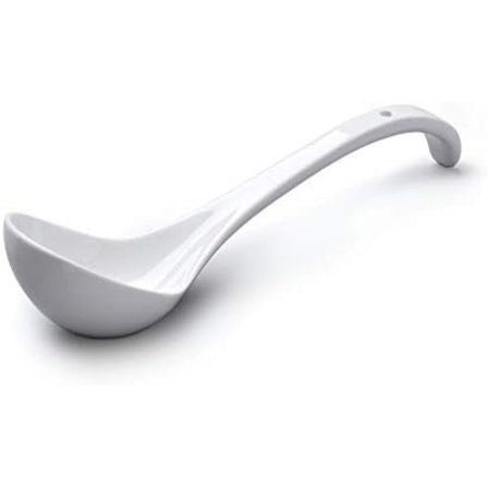 T366 Tradisjonell porselensøse for saus og suppe, 27 cm u2013 Hvit Hvit Øse Hvit Øse Hvit Øse