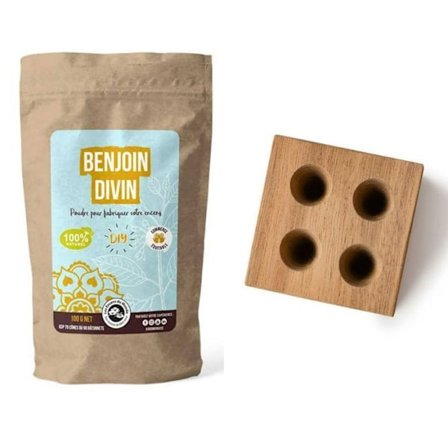 DIY rökelse - Träform för 4 kottar + Divine Benzoin Powder