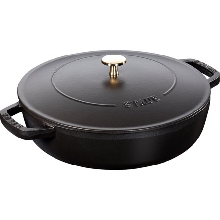 Staub Cocotte Chistera sautépanne Svart 28 cm 3,7 l