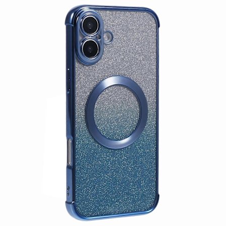 Skal för iPhone 16 Plus Kompatibelt med MagSafe Elektroplätering TPU Gradient Glitter Telefonskal