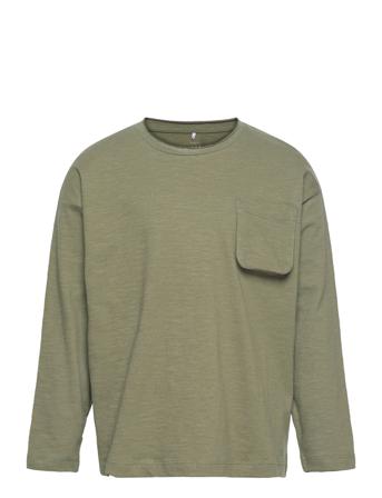 Nkmvolt Ls Boxy Top T-shirts Long-sleeved T-shirts Vihreä Name It