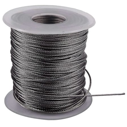 Nostoon ja Hissaukseen 7x7 1mm Halkaisija Ruostumaton Teräs Joustava Vaijeri 54m