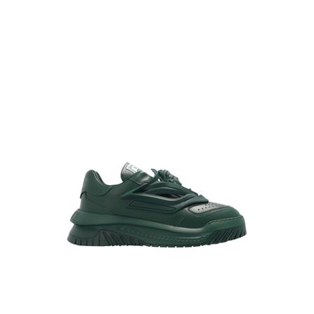Versace, Odissea sneakers Groen, Heren, Maat:42 1/2 EU,leer