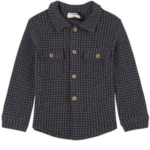 1+ in the family Checked Shirt Navy - Tops - 12 months - Navy - Junge