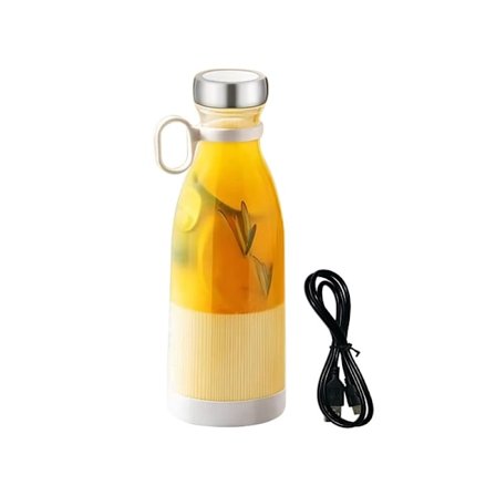 6 Blades Blender Mini Elektrisk Juicer Cup För Resor 400 Ml Bärbar Juicer Mixer USB Juice Blender Smoothie med färsk frukt