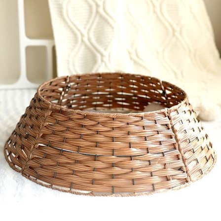 Julgransring, Julgransfot, Staket, Handgjord Vävd Korg, Julgransprydnad, Dekoration