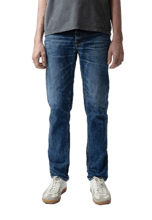 Nudie Jeans Solid Ollie Life Tracks Herr Blå W29/L32