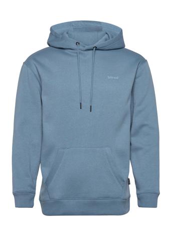 Bhdownton Hood Sweatshirt Blue Blend