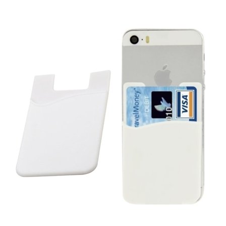 Universal Card Holder for mobiltelefonhvit (selvbehandling)