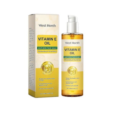 Vitamin E Kroppsolja - Närande Olja för Hår, Hud & Naglar - Återfuktande & Massageolja - 100ml