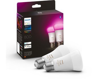 Philips-HueWCA 6.5W A60 E27 2P EUR-2-pk 9 W farge-LED-pære til Philips Hue-systemet-Smart home-Ukategoriserte produkter